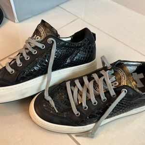 P448 black and metallic sneakers- worn once